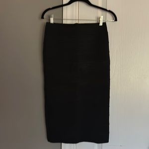 Black pencil skirt.